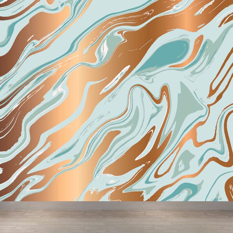 Large Flow Pattern Mural Decal Stain Resistant Contemporary Living Room Wall Art