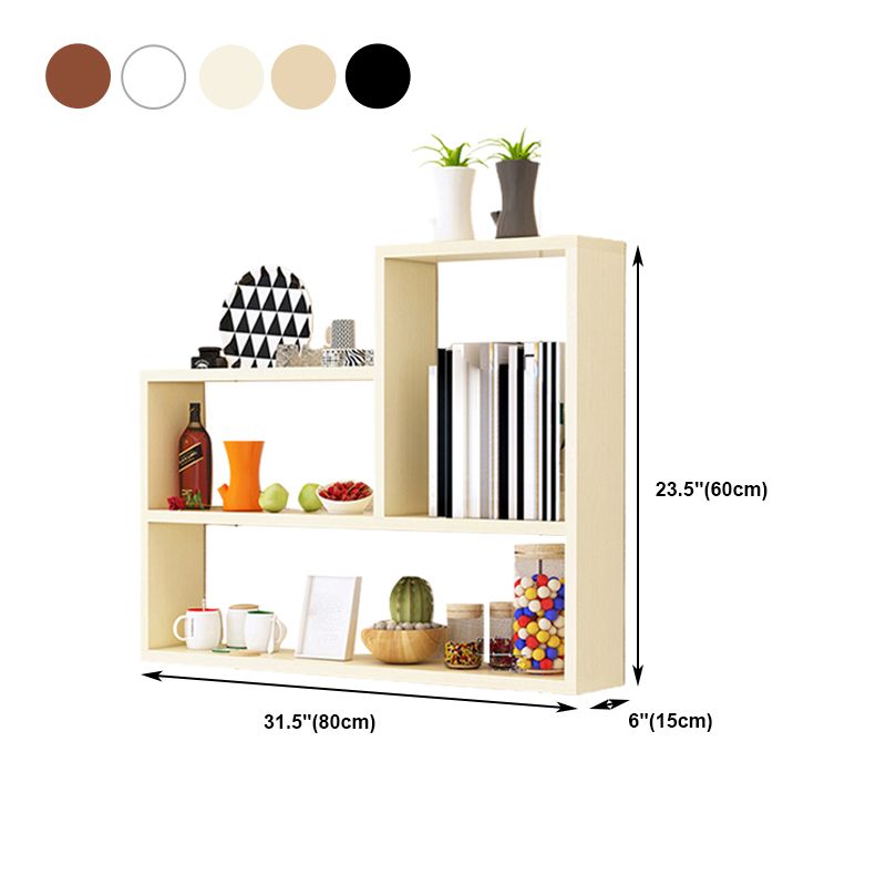 23.6' ' H Scandinavian Floating Shelf Manufactured Wood Bookcase