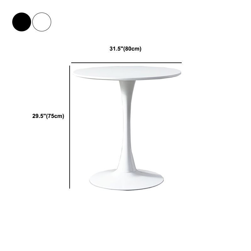 Contemporary Wood Round Dining Set Plastic 1/2/3 Pieces Dining Furniture for Home