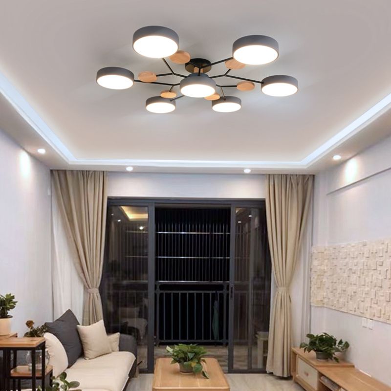 Modern Style Ceiling Light LED Flush Mount Light Fixture for Bedroom