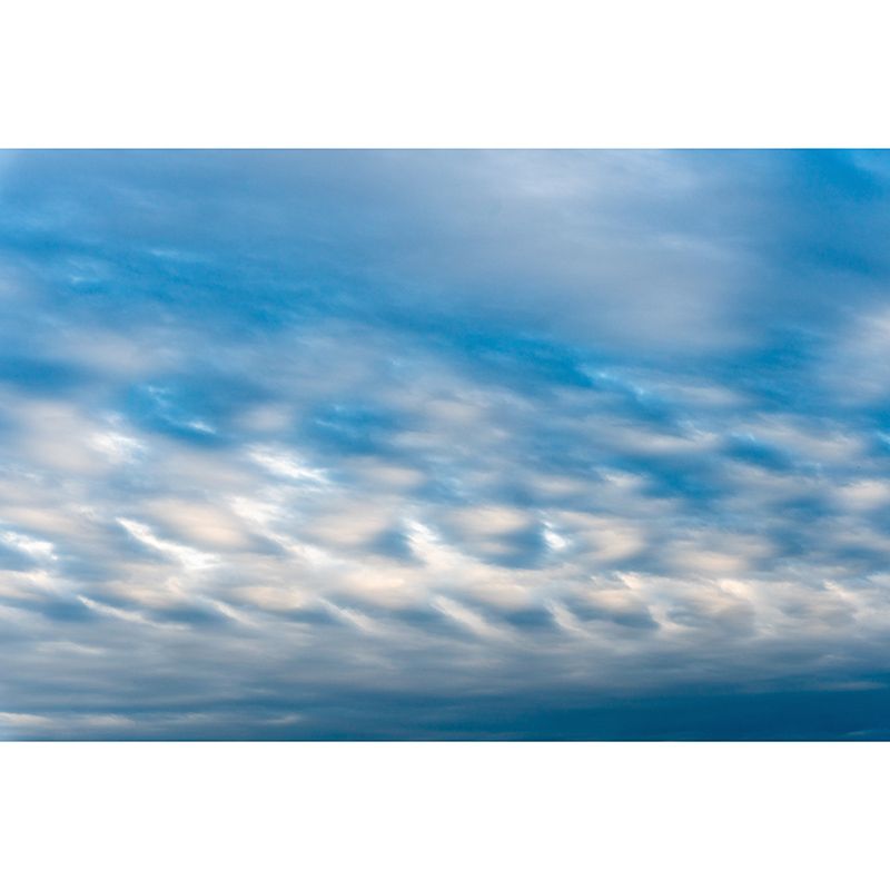 Blue and White Sky Wall Mural for Sitting Room Moisture Resistant, Personalized Size Available