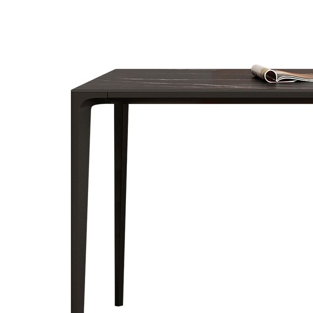 Contemporary Rectangle 4-foot Home Furniture Stone Dining Site Table for Indoor