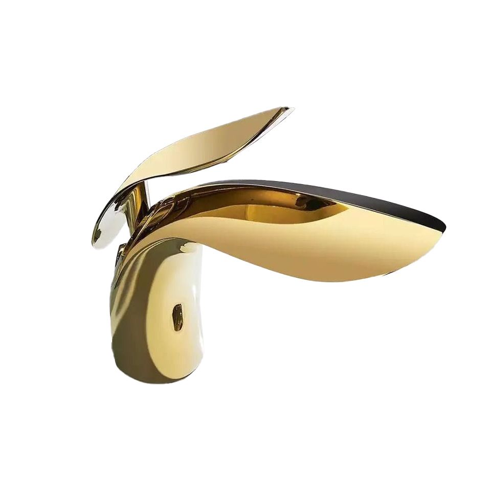 Light Luxury Vessel Faucet Single Hole Faucet Lever Handle Bathroom Faucet