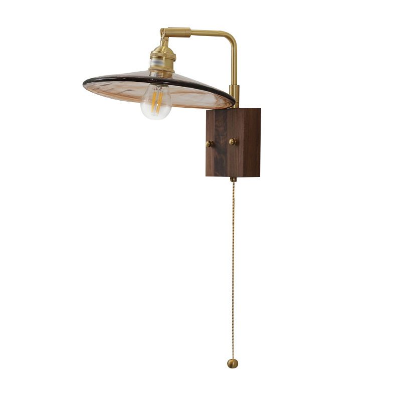 Minimalist Glass Shade Wall Light Fixture Industrial Wall Light Sconce for Bedroom