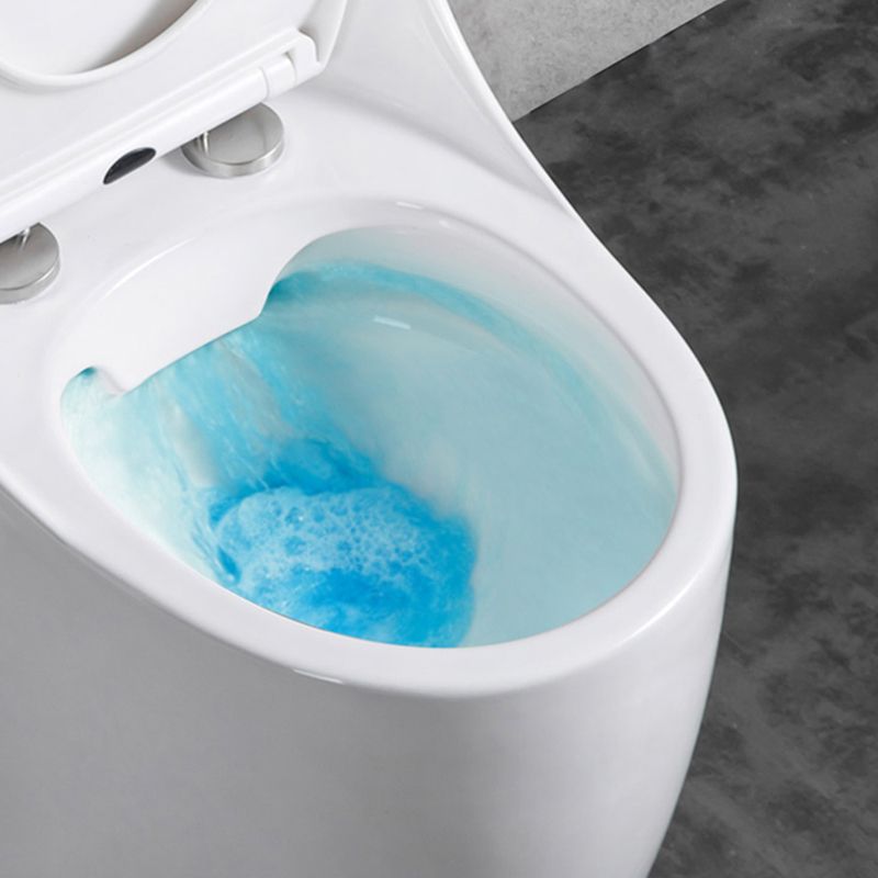 Contemporary Siphon Jet Toilet Floor Mount Urine Toilet for Washroom