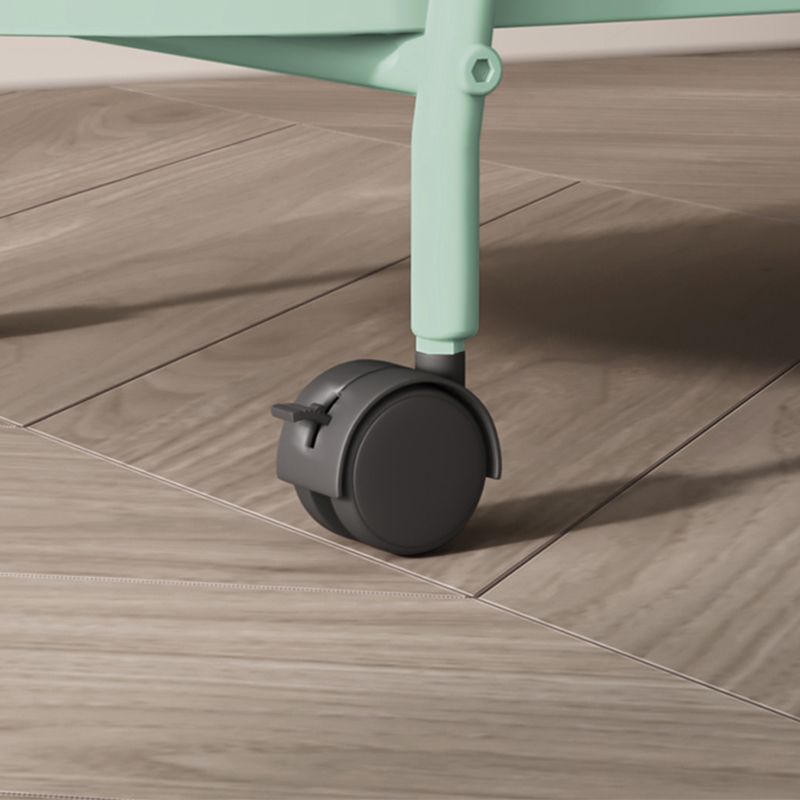 11" Wide Contemporary Corner Table Metal Double Tier End Table