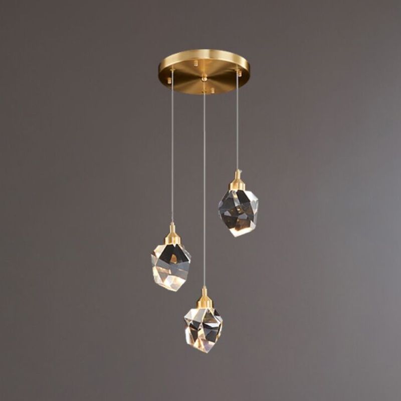 Pendre en cristal penseur suspendu suspendu en or pour la chambre à coucher