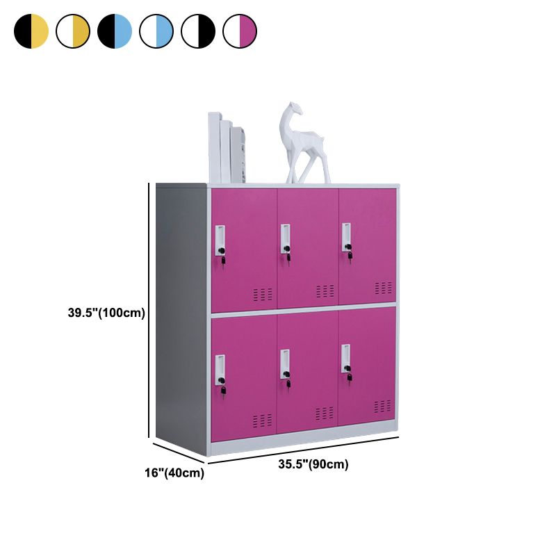 Steel Non-Hanging Storage Cabinet Modern Cabinet with Hinged Doors