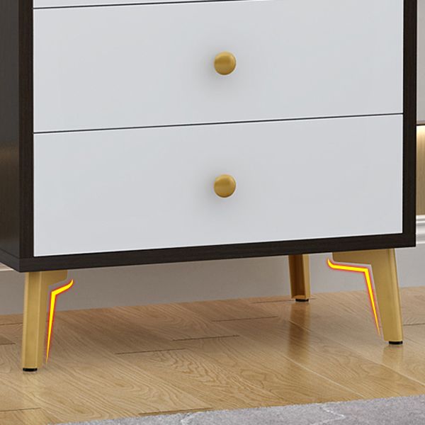 Classic Glam Storage Chest Manufactured Wood Dresser with Multi Drawers