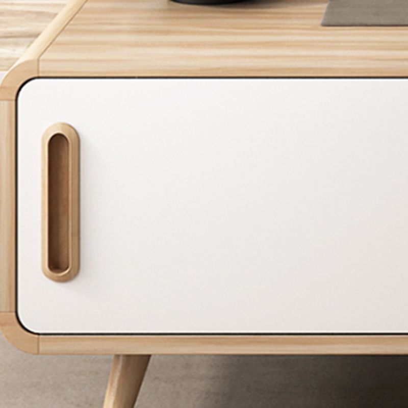 Natural 1 Single Coffee Table Modern 1 - Door Cocktail Table with Storage