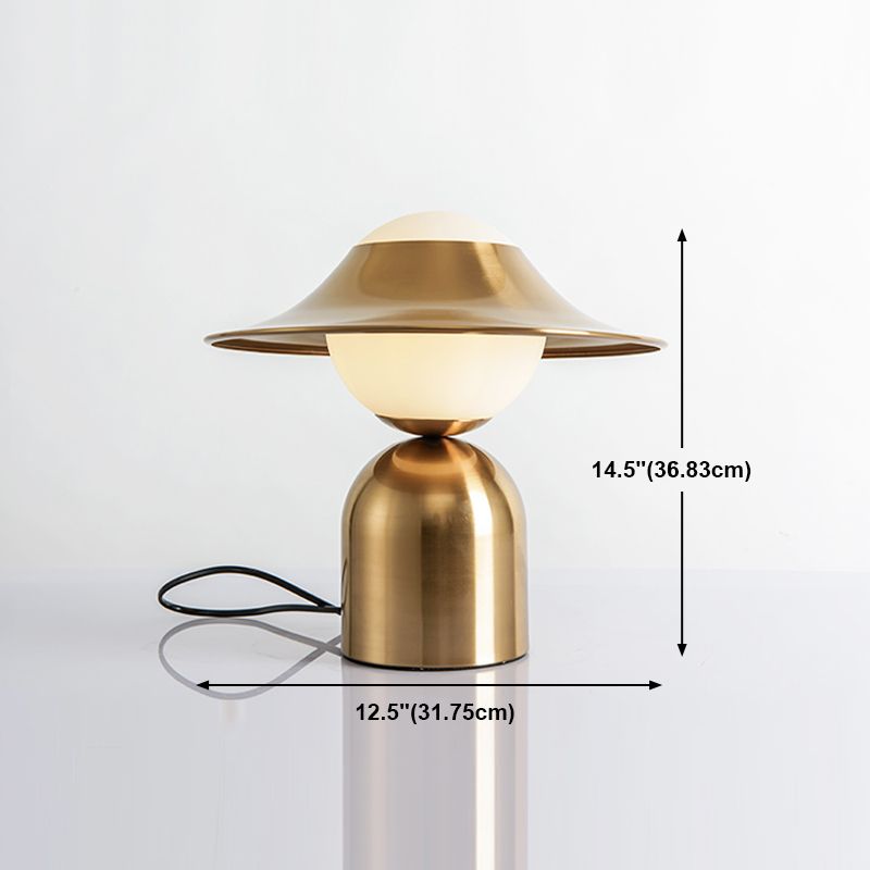 Contemporary Style Geometric Night Table Lamps Metal 1-Light Table Lamp
