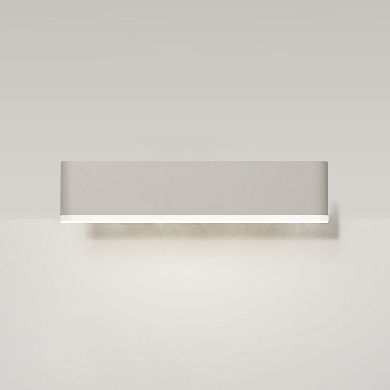 Modern Style Rectangle Shape Wall Sconce Metal 1 Light Wall Lighting for Bedroom