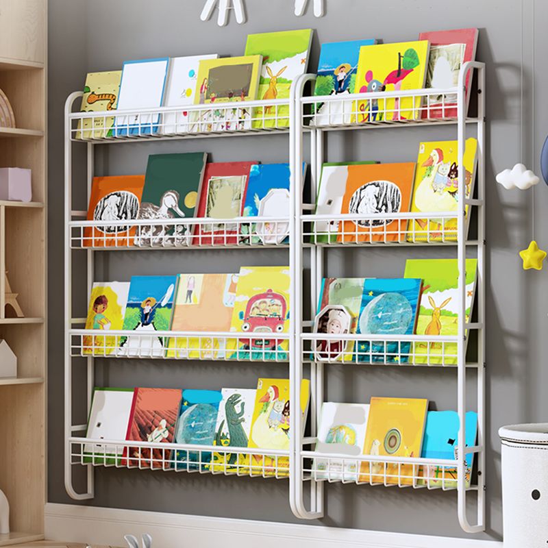 Wall Unit Modern Shelf Bookcase Metal Open Bookcase for Home