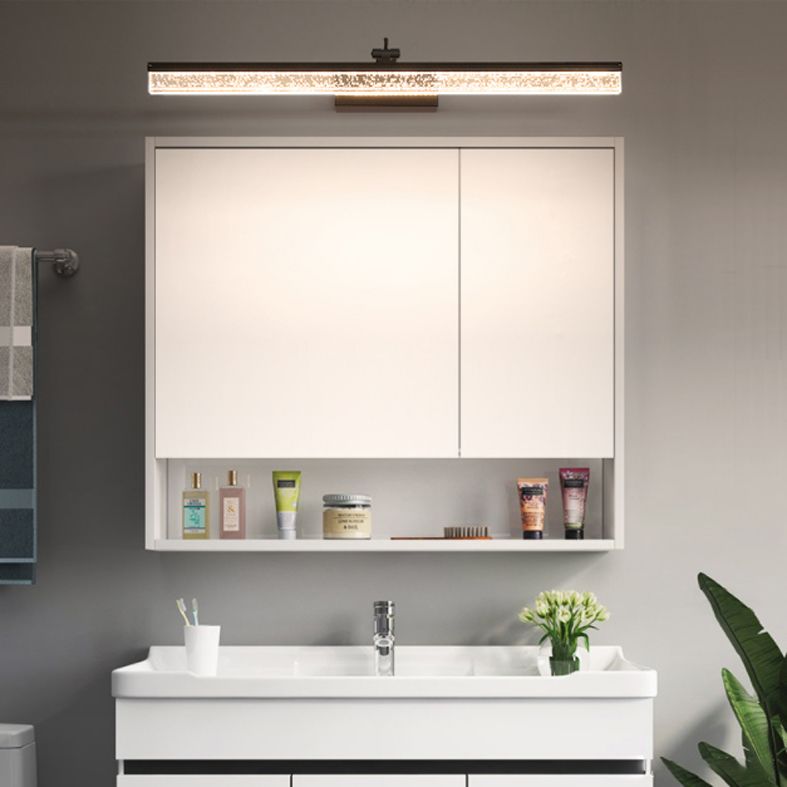 Modern Minimalist Style Streamlined Wall Mounted Vanity Lights Metal Vanity Sconce for Toilet