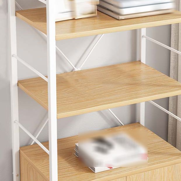 Wood Etagere Bücherregal zeitgenössisches Open Back -Bücherregal für das Heimbüro