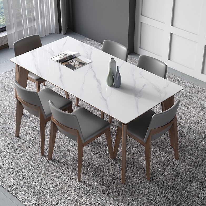 Modern Style Solid Wood Dining Set 1/2/4/5/7 Pieces Dining Set for Dining Areas