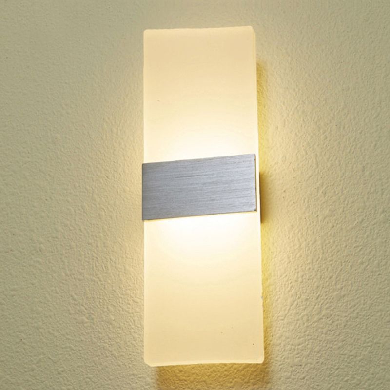 Luces de apliques de pared rectangulares de estilo moderno 1 accesorios de iluminación de pared de luz