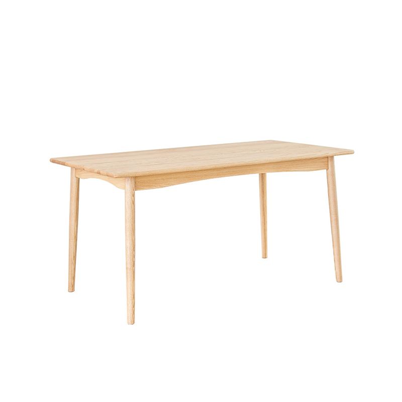Modern Dining Rectangle Table Wooden Table with Wood Legs for Home