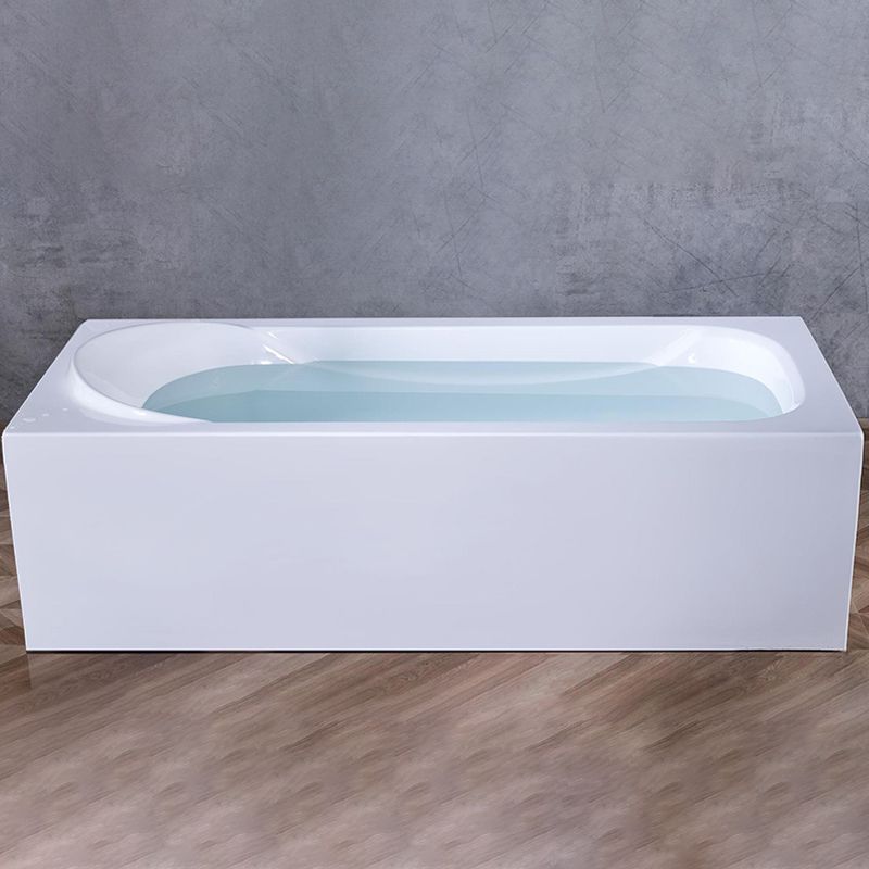 Bathroom Acrylic Tub with Internal Drain Soaking Stand Alone Bath Tub