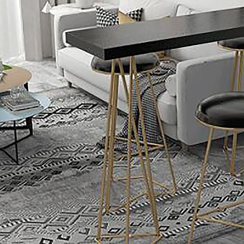 Solid Wood Bar Table Rectangle Dining Table for Kitchen Living Room Coffee Room