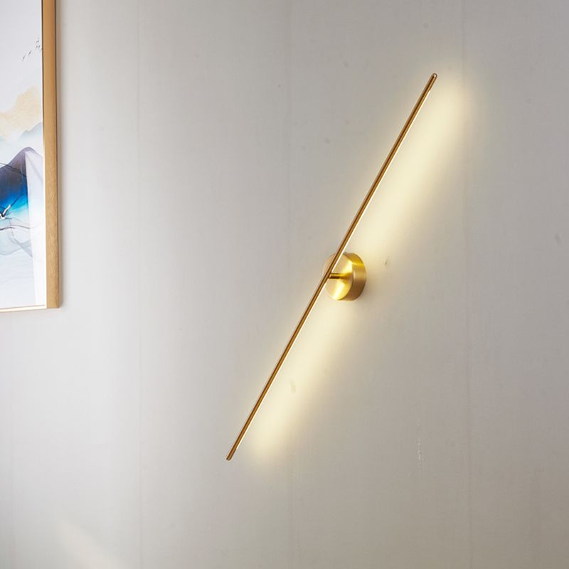 Metalen wandlicht SCONCES LED HEDENDAAGE WANDELEMENTEN LICHTBEWIKT IN ZWART/GOUD