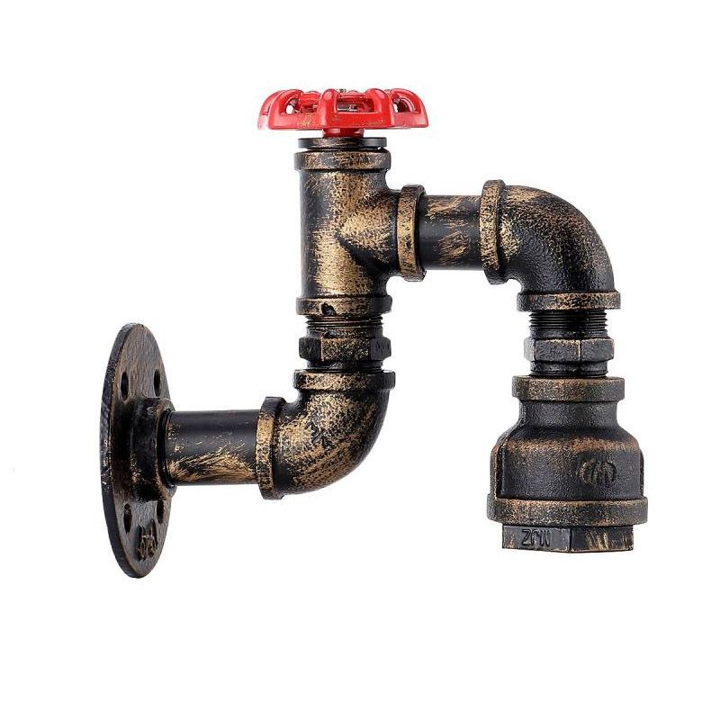 Aplicación de luz de luz de agua de estilo industrial Medón de metal de la pared de la pared.