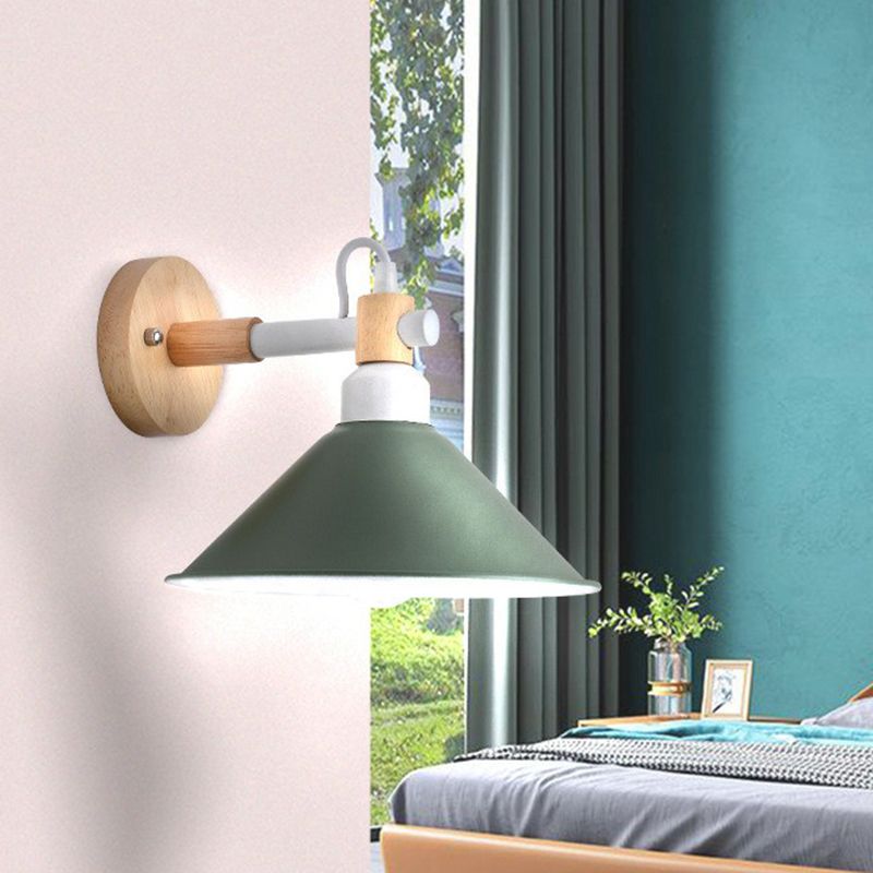 Iron Swivel Shade leeslamp Macaron 1 hoofdmuurverlichting ideeën voor kinderslaapkamer