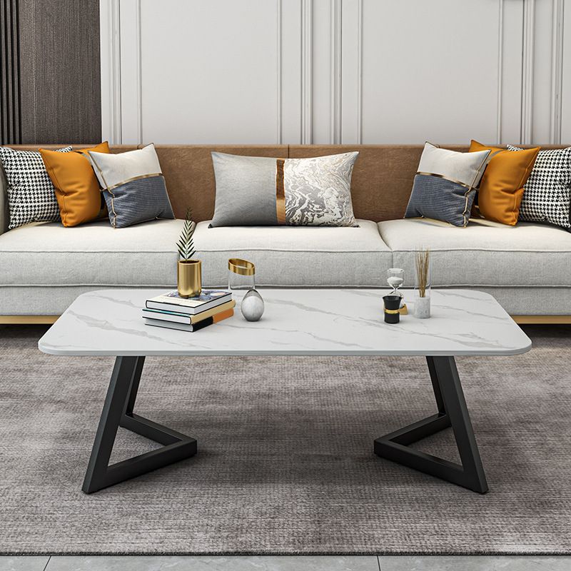 Slate Coffee Table Rectangle 17.7" High Coffee Cocktail Table