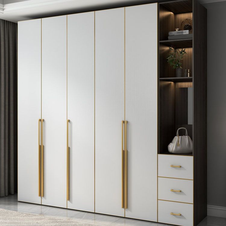 Traditional Style Wardrobe Cabinet Wooden Wardrobe for Bedroom