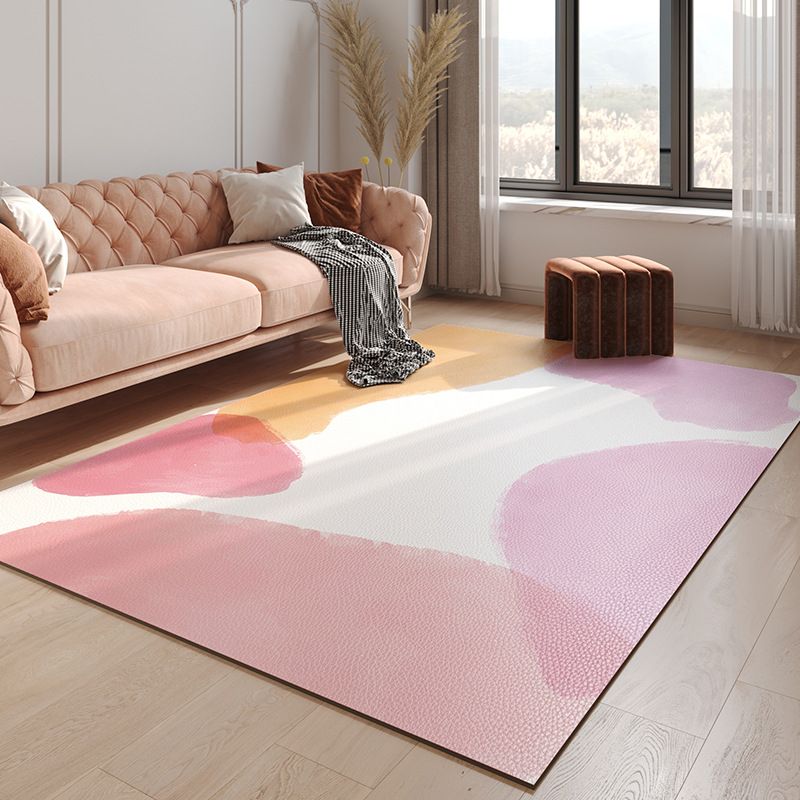 Leichter gelber Teppich PVC-Farbstück Rutsch-Rutschenteppich für Wohnzimmer