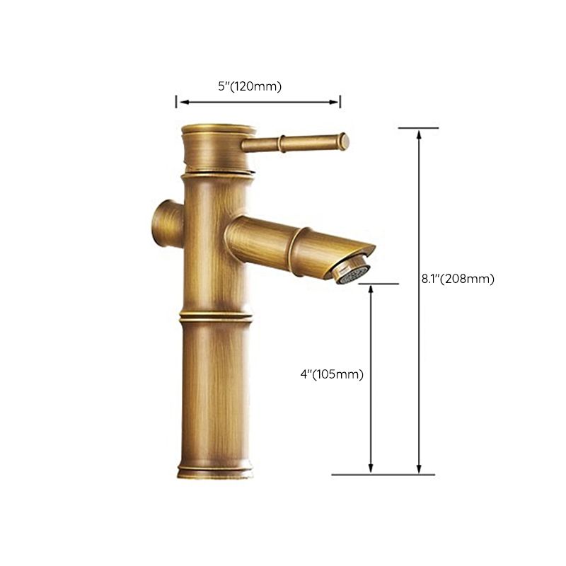One Hole Faucet Country Vessel Sink Bathroom Faucet with Single Lever Handle