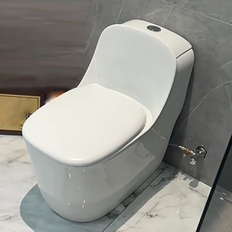 Traditional Floor Mount Toilet Slow Close Seat Included Toilet Bowl for Bathroom
