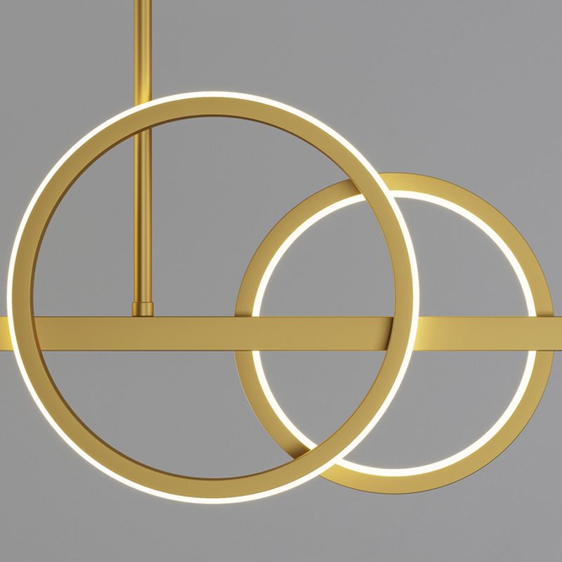 Nordic Modernes Esskronleuchter Lampe Runde Glasschatten LED Hängende Lampenvorrichtung