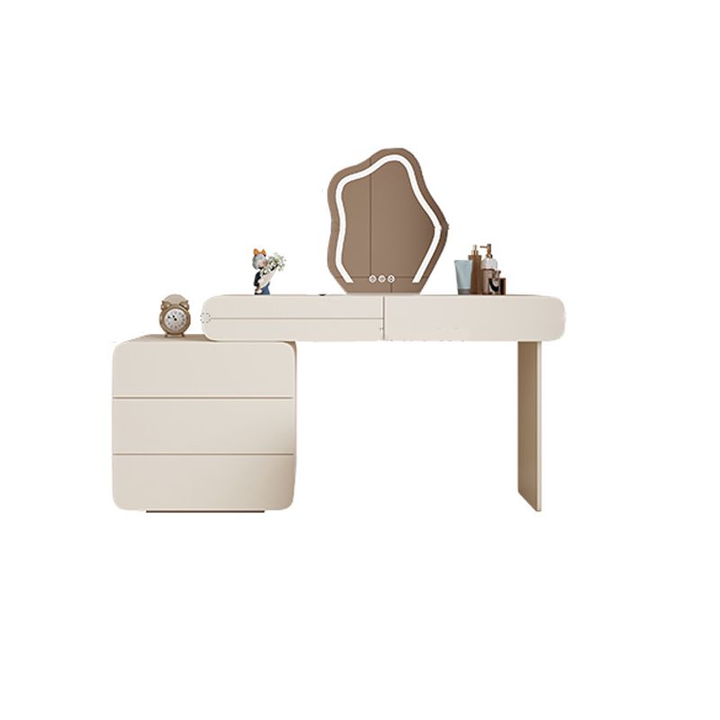 15.75" Wide Make-up Vanity White Makeup Vanity Desk Table with 6 Drawers
