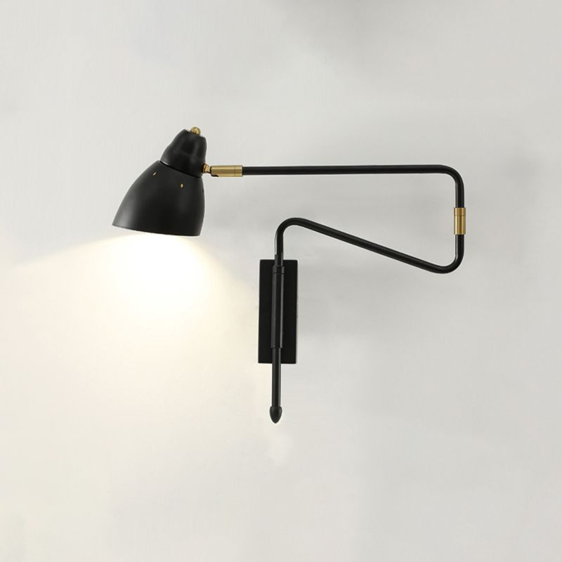 Metalen geometrische schaduwmuuronderdelen in moderne stijl zwenkarmwandverlichting