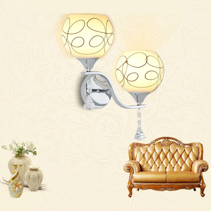 Modern Simple Iron Vanity Light Ball Shape Vanity Lamp for Shower Room