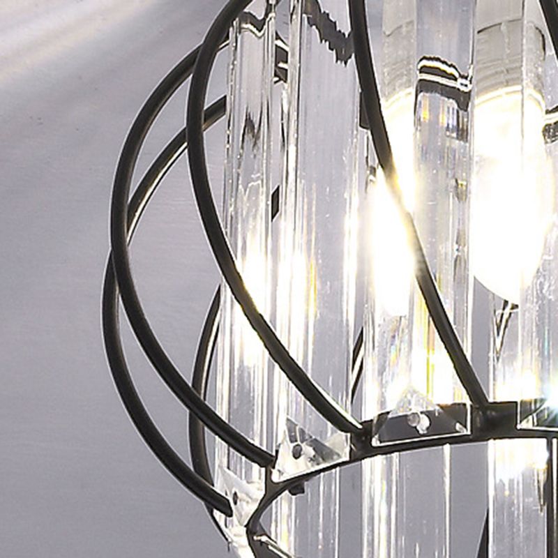 Globe - Lámpara de techo de cristal semiempotrada para dormitorio