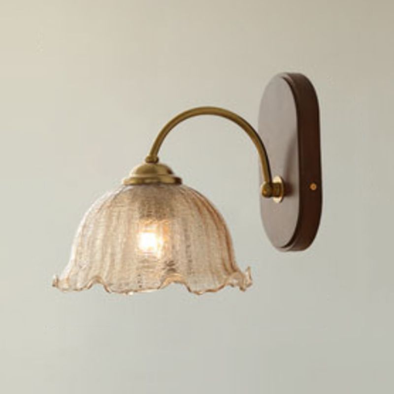 Minimalist Glass Shade Wall Light Fixture Modern Wall Light Sconce for Bedroom