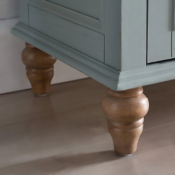 3 - Drawer Rectangle Accent Chest, Solid Wood Mid-Century Modern Cabinet