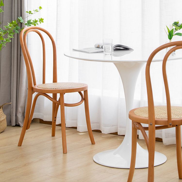 Armless Kitchen Dining Side Chair Wood Windsor Dining Side Chair