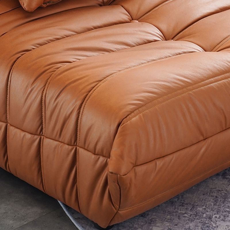 Contemporary Armless Accent Chair Modern Chair with Biscuit Back