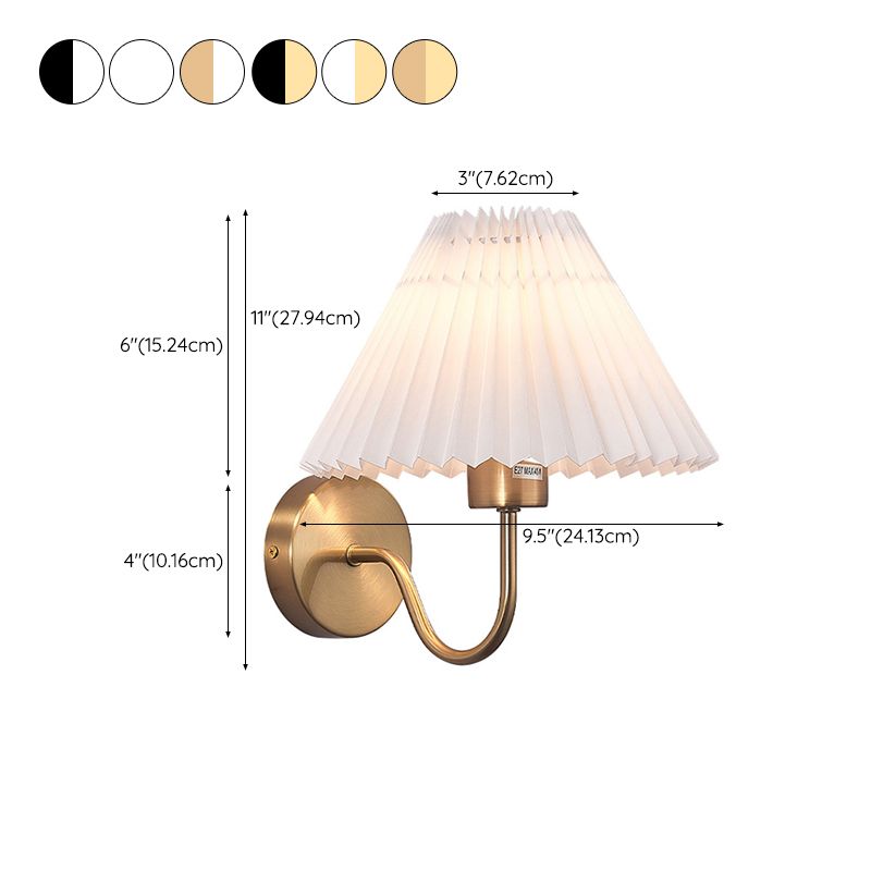 Contemporary Bathroom Vanity Light Fabric Shaded 1 Light Bath Bar