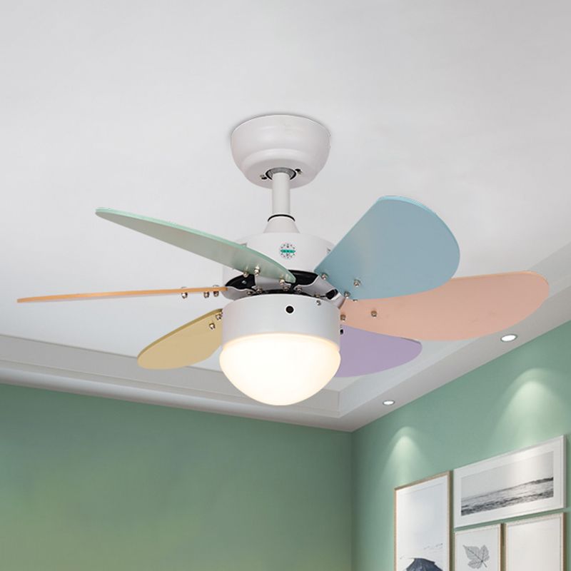 Acrylkuppel abgelegene Anhängerlüftungslampe Makkaron 30 "Weit-LED-Halbflush-Deckenleuchte mit 6-Blatt