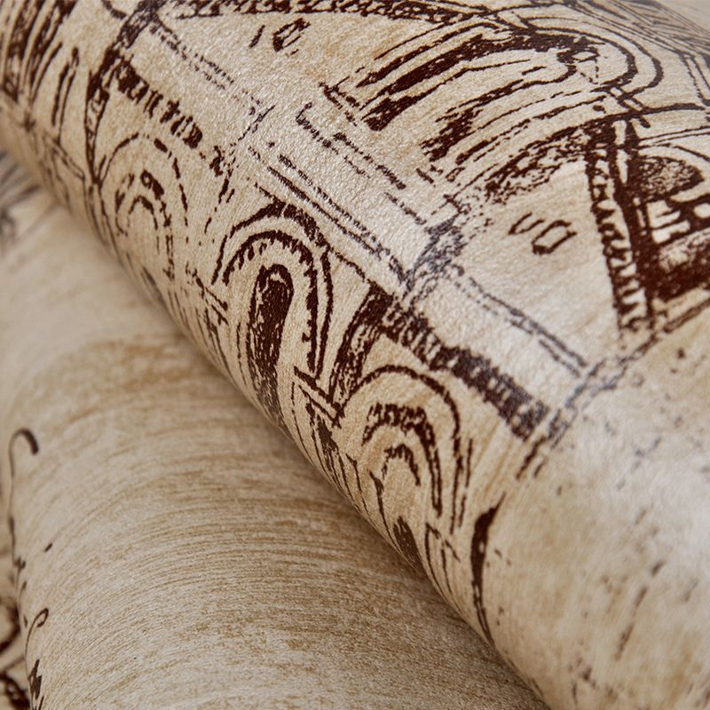 Vinyl Decorative Eiffel Tower Wallpaper Nordic Old Buildings Wall Decor, 21-inch x 33-foot