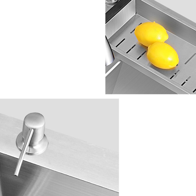 Modern Style Kitchen Sink Soundproof Detail Kitchen Double Sink with Basket Strainer