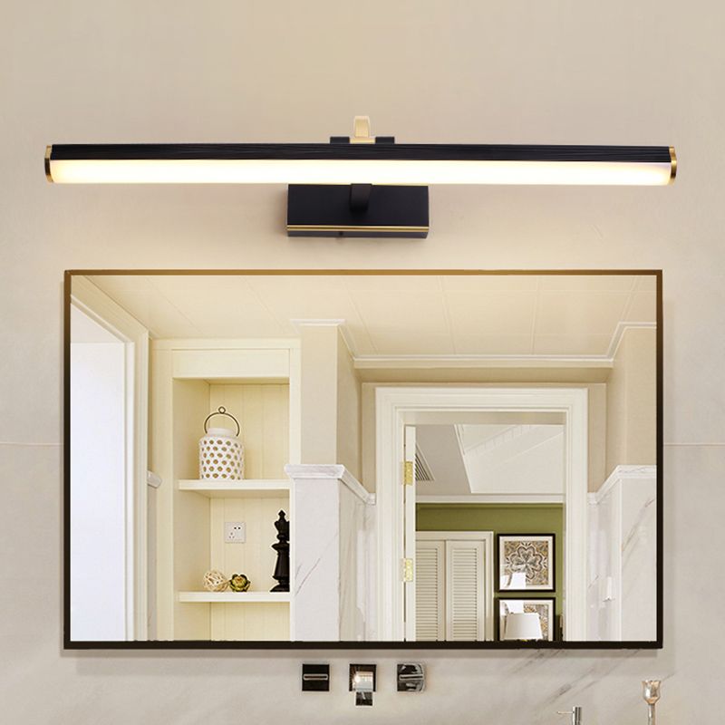 Éclairage mural de forme linéaire de style moderne 1 appliques murales légères pour salle de douche