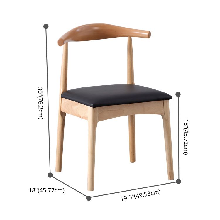 Modern Style Kitchen Dinette Set Solid Wood Top Dining Furniture Set with 3 Legs Base