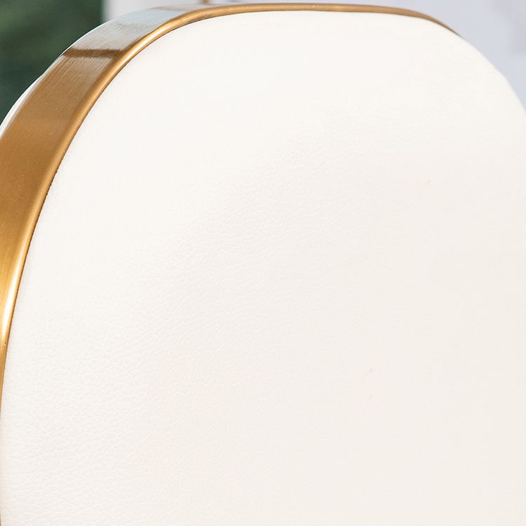 Nordic Glam Bar-stool PU Leather Counter Bar Stool with Metal Legs