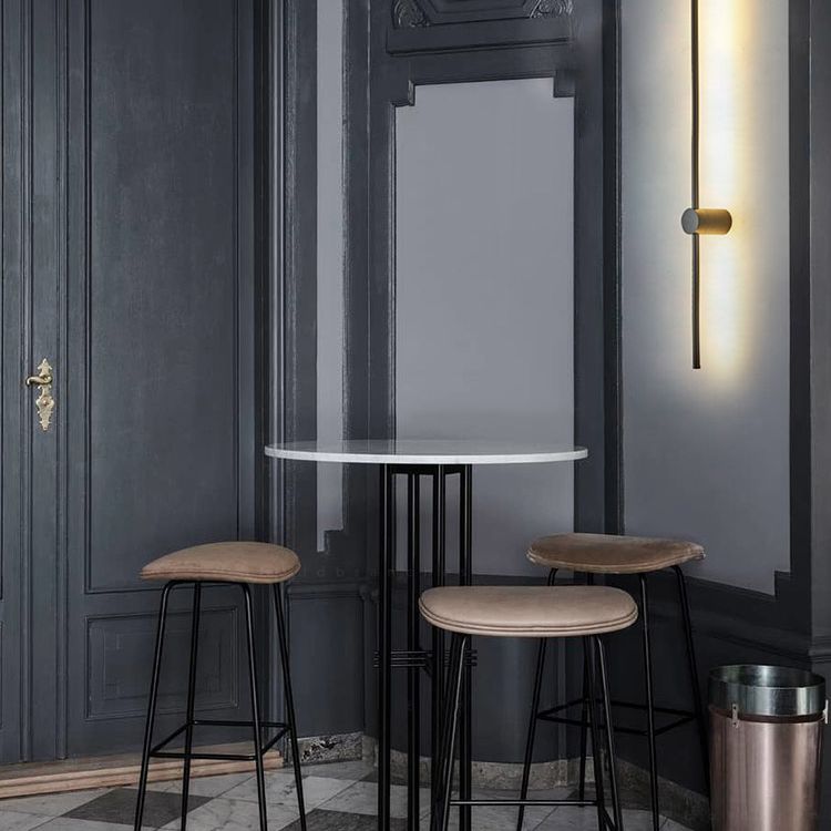 Lampes murales noires linéaires en aluminium 1-Light lampe murale minimalisme pour chambre à coucher