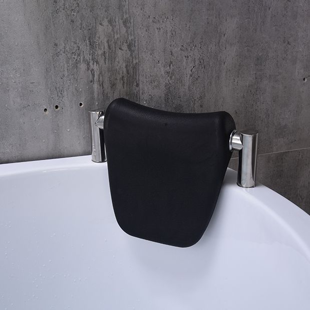 Flat Bottom Soaking Bathtub Antique Finish Corner Modern Bath Tub